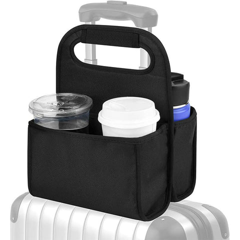 Luggage Travel Cup Holder,Universal Suitcase Cup Holder, Free Hands Suitcase Drinks Beverage Holder, Luggage Cup
