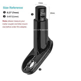 Bicycle Trailer Coupler Hitch Black Universal Cycling Adapter Accessories Rear Replacement Axle Hitch Attachment for Child Pet