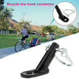 Bicycle Trailer Coupler Hitch Black Universal Cycling Adapter Accessories Rear Replacement Axle Hitch Attachment for Child Pet