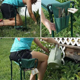 Kneeling Stool Side Pockets, Garden Tool Storage Bag Kneeler Seat Tool Pouch Gardening Tote Bag Gardening Storage
