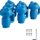 Diameter Trampoline Enclosure Pole Cap for Net Hook, 6 Pieces, Blue, Steel pipe top for children's trampoline In Australia - Darrahopens