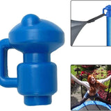 Diameter Trampoline Enclosure Pole Cap for Net Hook, 6 Pieces, Blue, Steel pipe top for children's trampoline