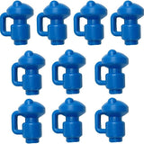 Diameter Trampoline Enclosure Pole Cap for Net Hook, 6 Pieces, Blue, Steel pipe top for children's trampoline
