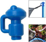 Diameter Trampoline Enclosure Pole Cap for Net Hook, 6 Pieces, Blue, Steel pipe top for children's trampoline