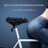 Bike Seat Soft Air Bicycle Seat Cushion Bicycle Saddle Cover Shock Absorbing Inflatable Bicycle Seat Cover (S)
