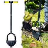 Saw-Tooth Edger Lawn Tool, Half Moon Lawn Edger with T-Grip, Sidewalk Grass Long Handled Step Edger, 38-Inch