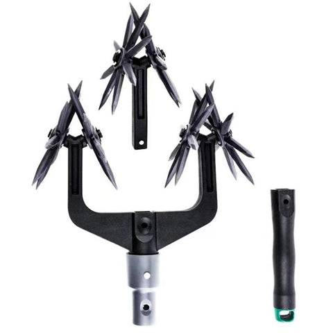 Rotary Cultivator Tool, Hand Held Garden Cultivator with Detachable Tines for Reseeding Grass Or Soil Mixing (Without Pole) In Australia - Darrahopens