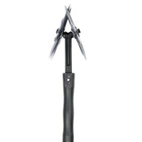Rotary Cultivator Tool, Hand Held Garden Cultivator with Detachable Tines for Reseeding Grass Or Soil Mixing (Without Pole)
