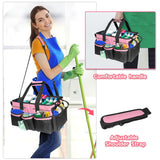 Cleaning Caddy,Large Cleaning Bags for Housekeepers,Cleaning Supplies Organizer with Handle Widely used,Pink