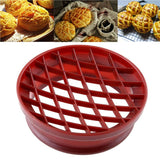 Plastic Lattice Press Pineapple Bun Mold,Baking Tool for Bread,Cake,Biscuit,Kitchen Pastry Pineapple Dome Roll Mold