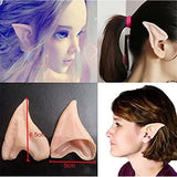 Pointed Gift Ear Tips Costumes Ears Halloween Prosthetic Beauty Tools Barber Pole Prosthetic Pointed Cowl(One Size)