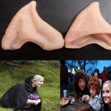 Pointed Gift Ear Tips Costumes Ears Halloween Prosthetic Beauty Tools Barber Pole Prosthetic Pointed Cowl(One Size)