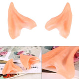 Pointed Gift Ear Tips Costumes Ears Halloween Prosthetic Beauty Tools Barber Pole Prosthetic Pointed Cowl(One Size)