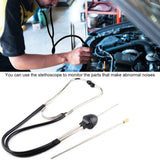 Garnish Gripper Mechanic's Stethoscope Automotive Engine Diagnostic Sensitive Hearing Tool for Cars, Trucks and Motorcycles,Black