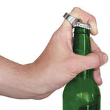 Creative Beer Opener Ring,Beer Bottle Opener,Stainless Steel Bar Beer Tool Portable Finger Ring Bottle Opener 1Pcs