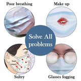 Cool Protection Stand - 3D Mask Bracket - Face Mask Inner Support Frame - Plastic Brackets - More Space for Comfortable Breathing