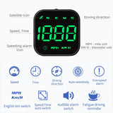 Digital GPS Speedometer, Car Universal HUD Head Up Display with Speed MPH, Compass Driving Direction, Fatigue Driving Reminder