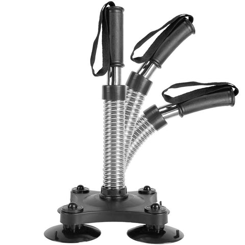 Anchored Power Twister Wrestling Resistance Spring Bar Exerciser for Biceps,Forearms,Shoulders,Chest Suctions to Smooth-45-50LB