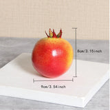 Artificial Pomegranate Fruit Pack of 1 Fake Fruits-Artificial Fruit Decorations Lifelike Simulation Pomegranate Plastic Fake