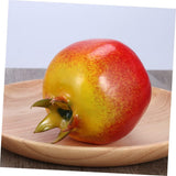 Artificial Pomegranate Fruit Pack of 1 Fake Fruits-Artificial Fruit Decorations Lifelike Simulation Pomegranate Plastic Fake
