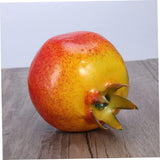 Artificial Pomegranate Fruit Pack of 1 Fake Fruits-Artificial Fruit Decorations Lifelike Simulation Pomegranate Plastic Fake