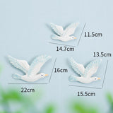 Three Little Birds Beach Theme Decor, Resin Wall Hanging Seagulls Birds, Nautical Wall Decor Beach Wall Decorations 3Pcs
