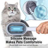 Cat Brush with Water, 3 in 1 Cat Grooming Brush, Cat Cleaning Brush, Pet Hair Removal Comb with Water Tank, (Towels Not Included) In Australia - Darrahopens
