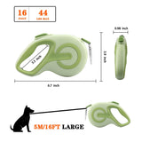 Retractable Dog Leash,16ft FT Dog Walking Leash,360° Tangle-Free Strong Reflective Nylon Tape,One-Handed Brake(Green) In Australia - Darrahopens