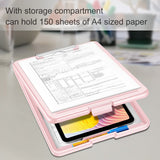 Nursing Clipboard with Storage, Heavy Duty Portable Writing Clipboard with Compartment Organizer for Sales Coach Office (Pink) In Australia - Darrahopens
