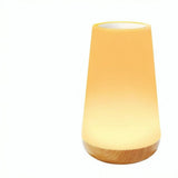 LED Night Light Touch Lamp Table for Kids Bedroom Rechargeable Dimmable with Warm White Light RGB Color Changing