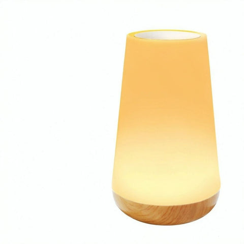LED Night Light Touch Lamp Table for Kids Bedroom Rechargeable Dimmable with Warm White Light RGB Color Changing