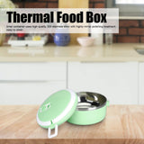 Thermos For Hot Food,Insulated Box 304 Stainless Steel Round Lunch Box Sealed Food Containers(single layer-green)