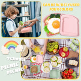 4Pcs Sandwich Containers for Lunch Boxes, Reusable Sandwich Box Container for Kids, Sandwich Holder Bread Container In Australia - Darrahopens