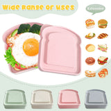 4Pcs Sandwich Containers for Lunch Boxes, Reusable Sandwich Box Container for Kids, Sandwich Holder Bread Container In Australia - Darrahopens