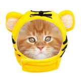 Pet Cat Tiger Pattern Hat Funny Pet Head Cap Fancy Headgear Costume Accessories of the cat headgear is soft plush