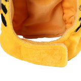 Pet Cat Tiger Pattern Hat Funny Pet Head Cap Fancy Headgear Costume Accessories of the cat headgear is soft plush