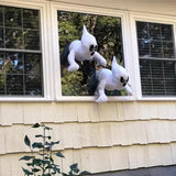 Halloween Window Crashing Ghosts Halloween Window Decoration Broken Window Ghost for Indoor or Outdoor