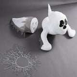 Halloween Window Crashing Ghosts Halloween Window Decoration Broken Window Ghost for Indoor or Outdoor