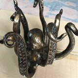 Octopus Mug , Vintage Nautical Octopus Cup Holder , Table Ornament, Jewelry Necklace Pendant Tea Cup Holder (Black)