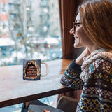 3D Bookshelf Mug - A Library Shelf Cup, Library Bookshelf Mug, Creative Space Design Multi-Purpose Ceramic Mug