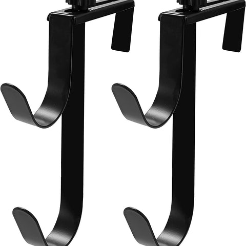 2 Pcs Double Pool Fence Hooks for Pool Equipment - Adjustable Pool Pole Hanger Rustproof Pool Hooks for Poles Black In Australia - Darrahopens