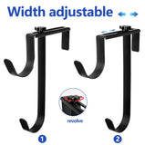 2 Pcs Double Pool Fence Hooks for Pool Equipment - Adjustable Pool Pole Hanger Rustproof Pool Hooks for Poles Black In Australia - Darrahopens