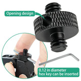 1/4 Male to 1/4 Male Tripod Threaded Screw Adapter with Hole Camera Mount Screw for Camera Tripod Mic Stand 4 Pcs (Black) In Australia - Darrahopens