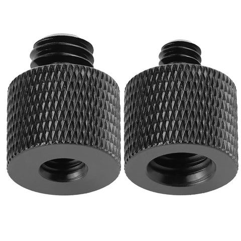 2pcs Screw Adapter Thread 1/4" Male to 3/8" Female and 3/8" Male to 1/4" Female Adapter Set for Camera Monitor, Tripod