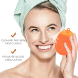 Silicone Bath Brush Silicone Shower Glove Face Scrub Brush Silicone Loofah Brush Silicone Body 3pcs Color Random