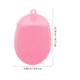 Silicone Bath Brush Silicone Shower Glove Face Scrub Brush Silicone Loofah Brush Silicone Body 3pcs Color Random