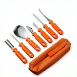 Pumpkin Carving Kit Tools Halloween Pumpkin Decorating Kit Stainless Steel Sculpting Knife for Halloween - 7pcs
