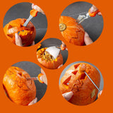 Pumpkin Carving Kit Tools Halloween Pumpkin Decorating Kit Stainless Steel Sculpting Knife for Halloween - 7pcs