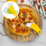 2Pcs Silicone Pan Cleaning Scraper, Dish Scraper for Kitchen Non-stick Plastic Pot Scraper Tool (Green&Yellow)