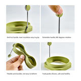 5 PCS Silicone Egg Rings Round and Square Double Sided Frying Egg Maker Molds Non Stick Egg Cooking Rings